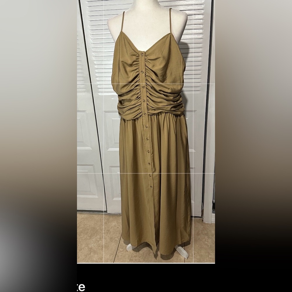 Future Collective  Dress with Ruched Front